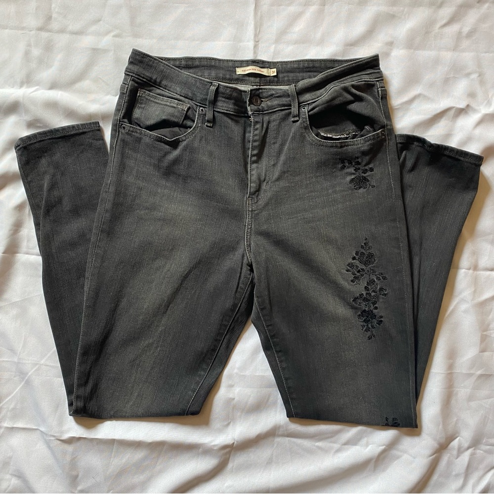 WOMENS LEVIS 721 HIGH RISE SKINNY JEANS